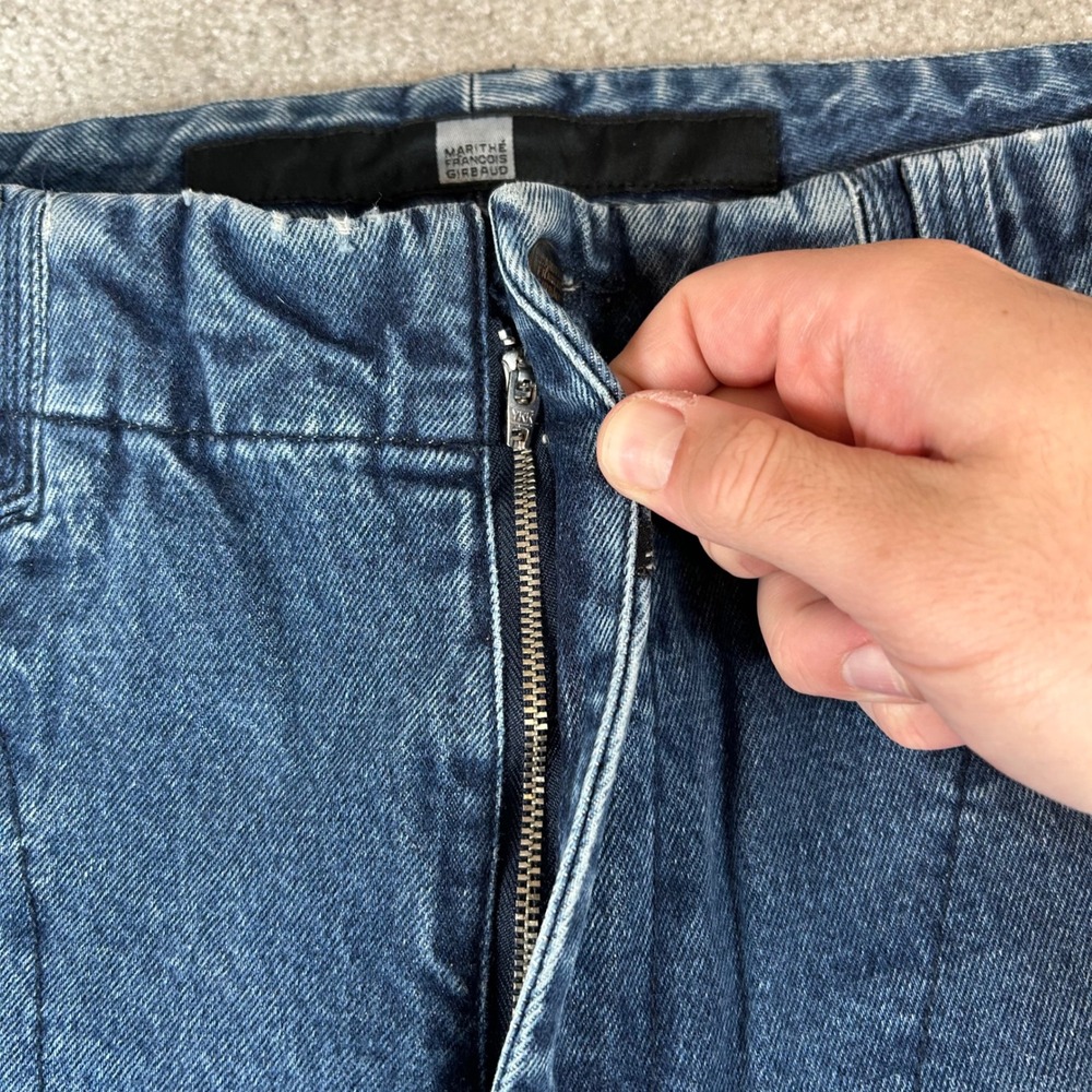 Vintage 90s Marithe Francois Girbaud Jeans Mens 38 Baggy Shuttle‎ Knee Wide Leg - Picture 4 of 13